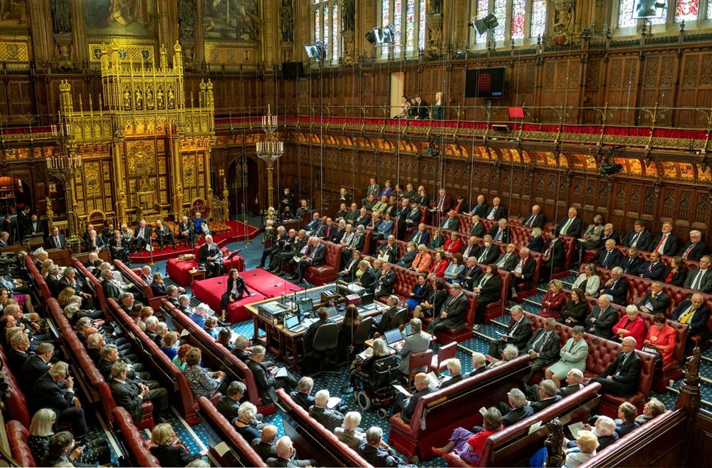 The House of Lords chamber during a debate in May 2022