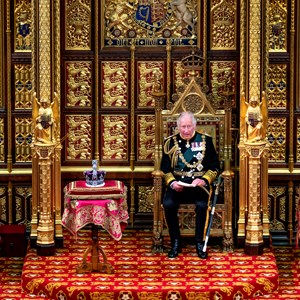 The Prince of Wales reads the Queen's Speech in the House of Lords