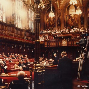 First television broadcast from the House of Lords