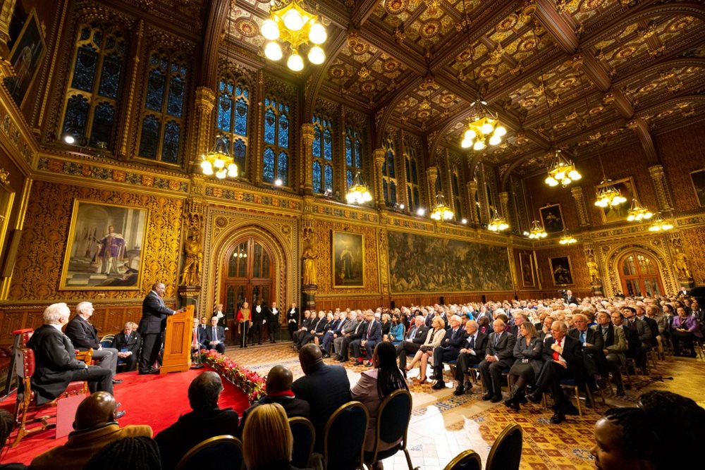 President Cyril Ramaphosa addresses MPs and members of the House of Lords