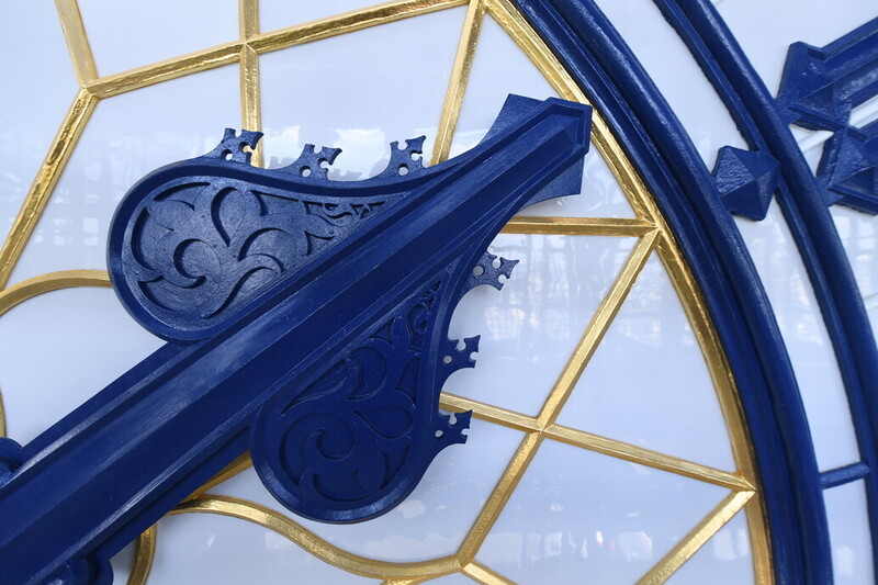 Detail of original clock hands