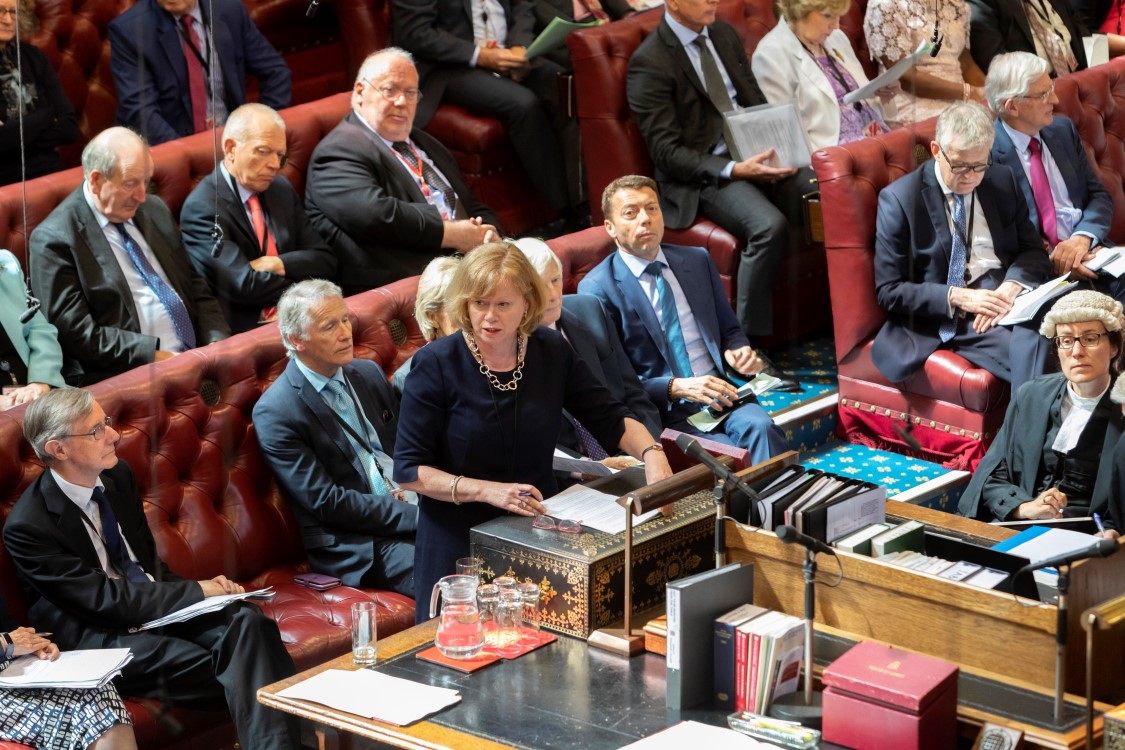 Baroness Smith speaking in a busy House of Lords chamber