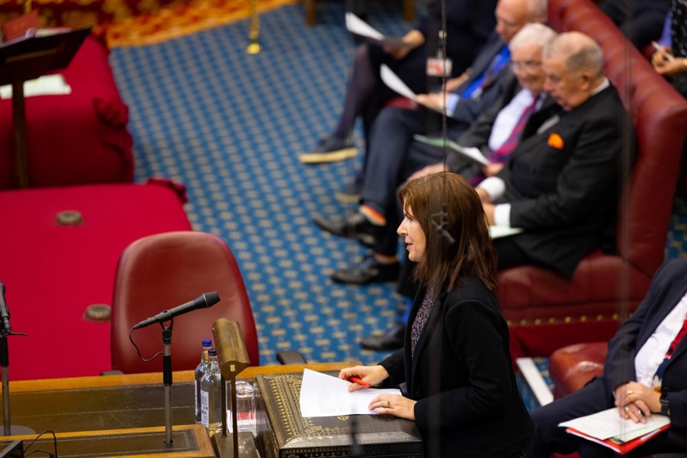 Baroness Chapman of Darlington speaks in the Lords chamber