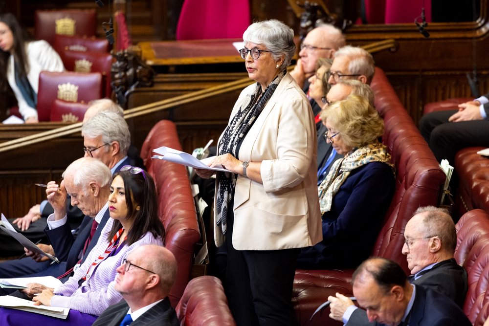 Baroness Prashar speaking in the Lords chamber