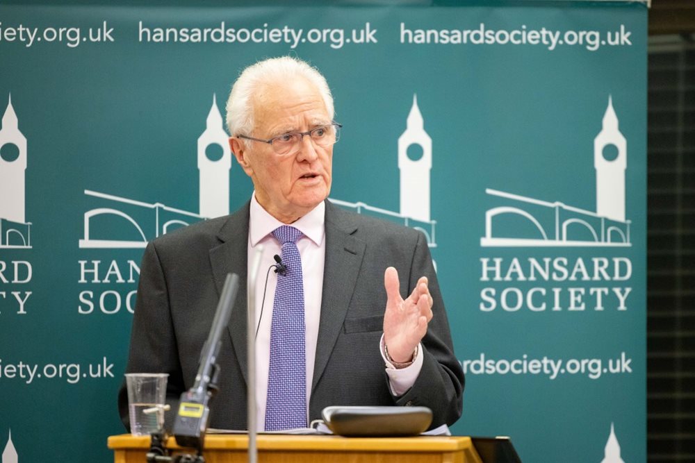 The Lord Speaker gives the Hansard Society Parliamentary Affairs Anniversary Lecture 