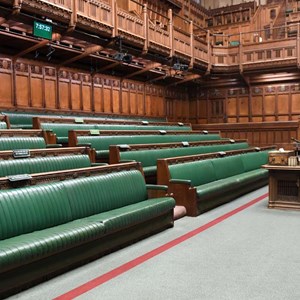 Empty House of Commons Chamber