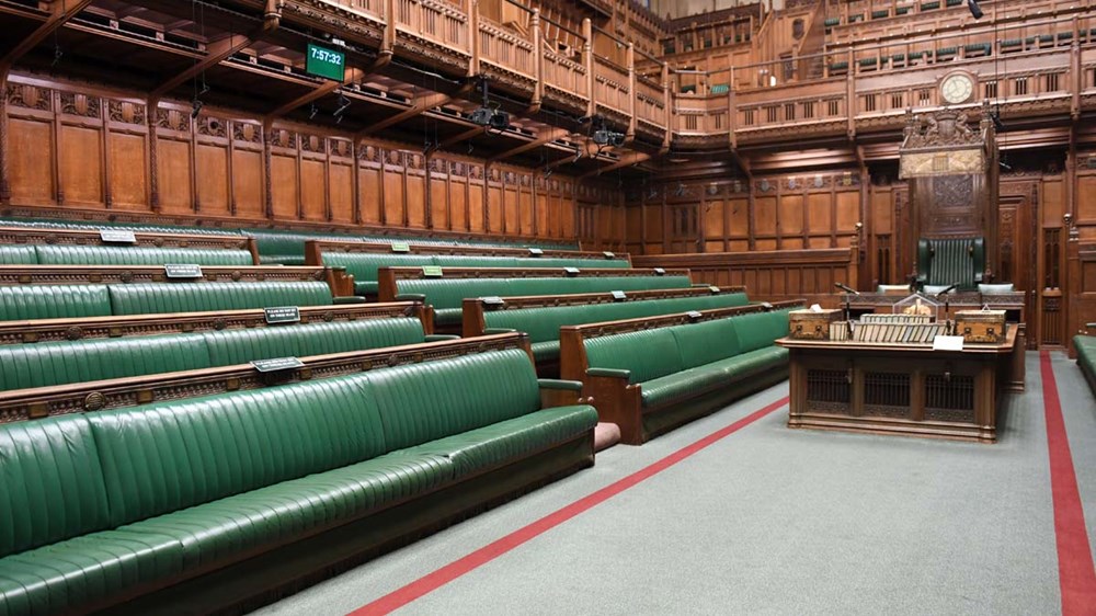 Empty House of Commons Chamber