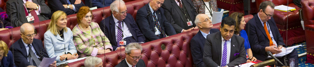 Lords chamber during business