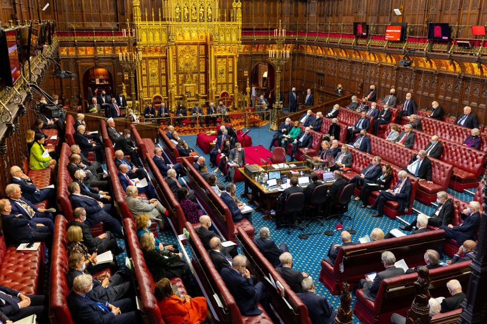 Full house of Lords chamber