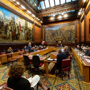 The Moses Room in the House of Lords where Grand Committee business is conducted