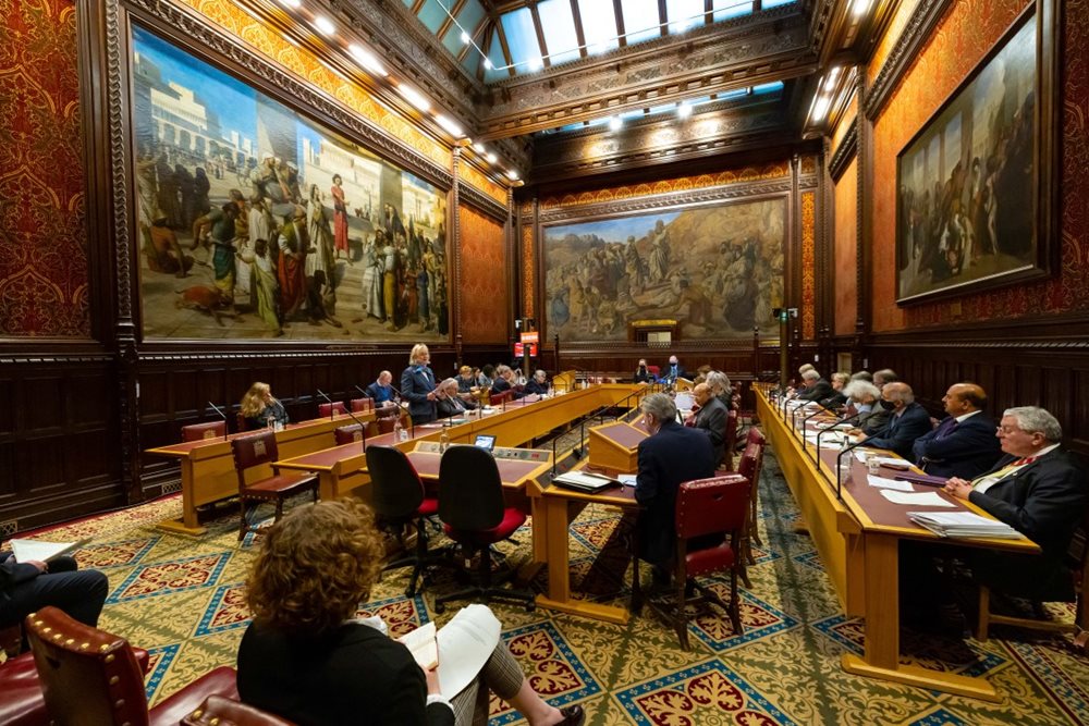 The Moses Room in the House of Lords where Grand Committee business is conducted