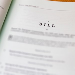 A printed bill