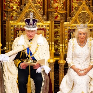 The King reads the Speech from the Throne in the House of Lords