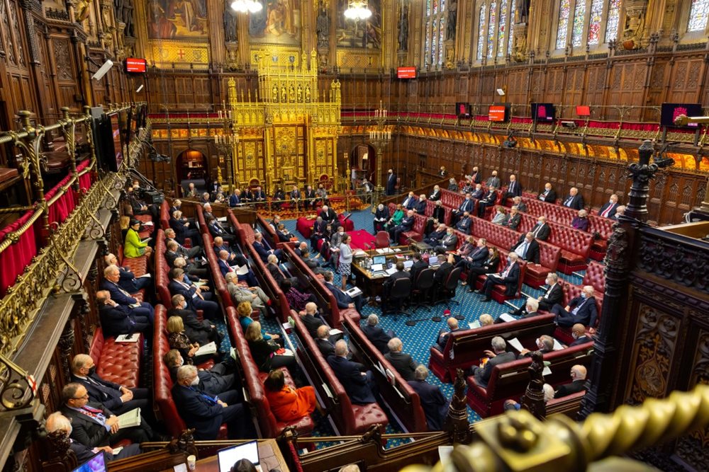 A busy House of Lords chamber