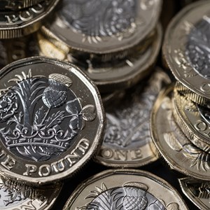 stack of pound coins