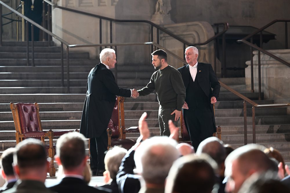 Lord Speaker and President of Ukraine, Volodomyr Zelenskyy