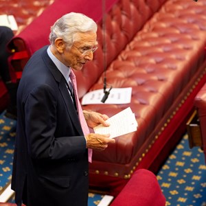 Lord Fowler speaking in the House of Lords chamber