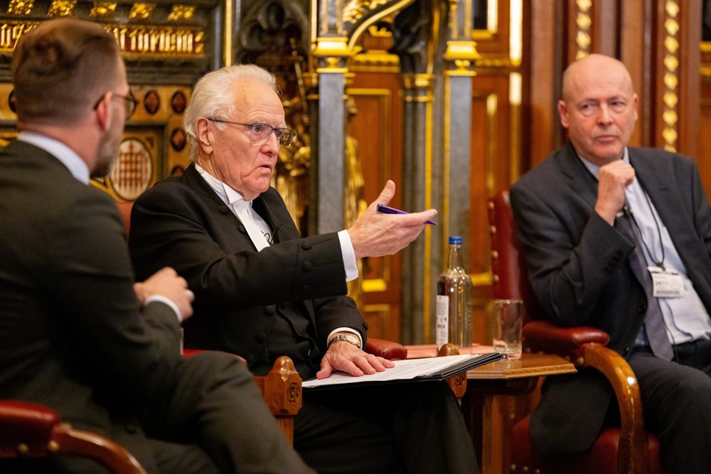 The Lord Speaker with Professor Graham Walker and Dr David Torrance