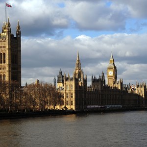 Parliament view from south bank