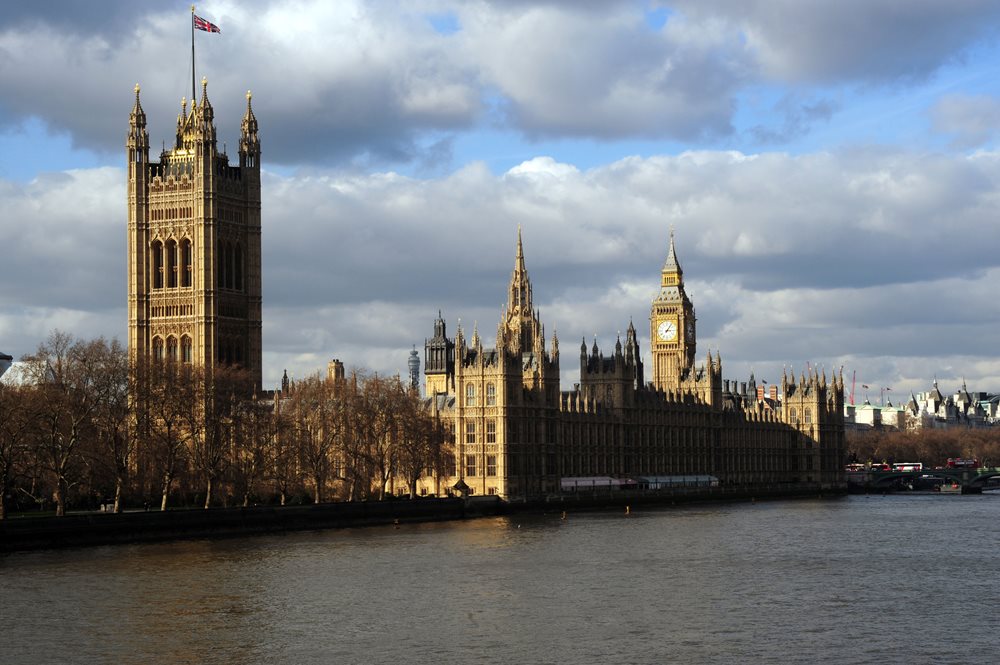 Parliament view from south bank