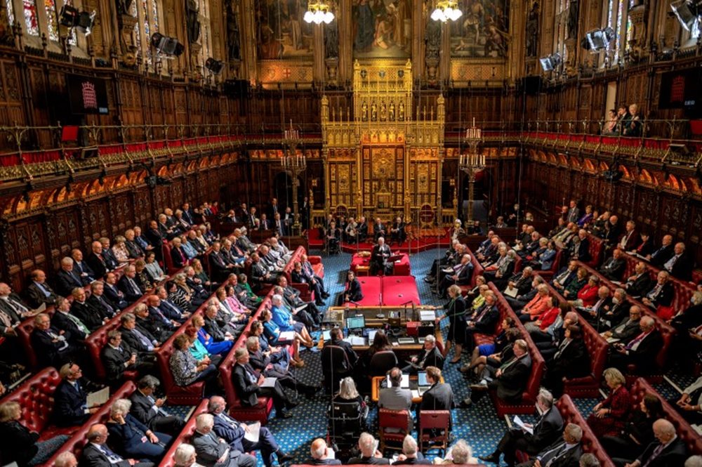 Members of the House of Lords participating in a debate