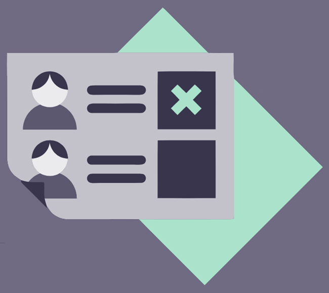 Illustration of a ballot paper